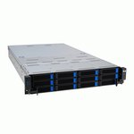 Серверная платформа/ ASUS RS720-E11-RS12U, 2U, 2 x LGA4677, 32 DIMM DDR5, 12=8 x NVMe/SAS*/SATA + 4 NVMe/SATA hs, 2 x M.2 slot, 2 x 10Gbe (