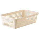 Корзинка 2 литра универсальная, 7,2х25х15 см, для хранения, пластик, ассорти ...