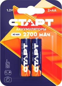 Аккумулятор СТАРТ HR6 AA 2700mAh Ni-MH BL2 (упаковка 2 шт)