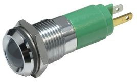 192A0355, LED Indicator, Green, 1.25cd, 24V, 14mm, IP67