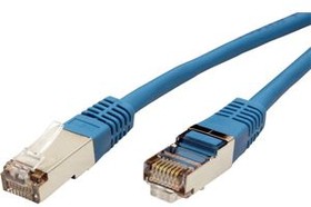 21.15.0154, Patch Cable, RJ45 Plug - RJ45 Plug, CAT5e, F/UTP, 3m, Blue