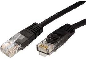 21.15.0565, Patch Cable, RJ45 Plug - RJ45 Plug, CAT5e, U/UTP, 5m, Black