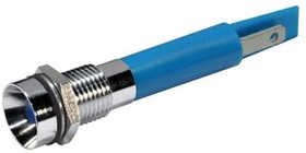 19500437, LED Indicator, Blue, 75mcd, 230V, 8mm, IP67
