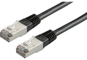 21.15.0185, Patch Cable, RJ45 Plug - RJ45 Plug, CAT5e, F/UTP, 500mm, Black