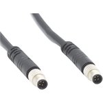 CCA-000-M02R186, Sensor Cables / Actuator Cables M5 4 pos Male/Male ...