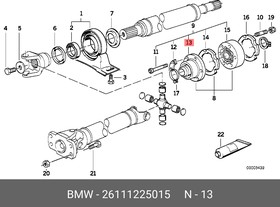 Фото 1/2 26111225015, гофрированный кожух
