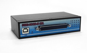 Фото 1/4 USB2-8COM-M CBL, 8-портовый преобразователь USB в RS-232 (разъём DB62), крепление на DIN-рейку