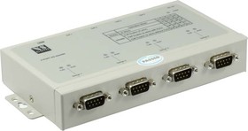 USB-4COMi-Si-M, 4-портовый преобразователь USB в RS-422/485 с гальванической изоляцией, крепление на DIN-рейку