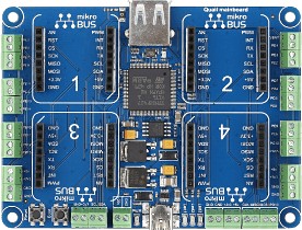 Фото 1/4 MIKROE-1793, Quail Board MCU Development Board MIKROE-1793