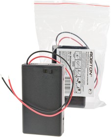 Фото 1/2 ROBITON Bh3xAAA/switch с выключателем и двумя проводами PK1, Отсек для элементов питания