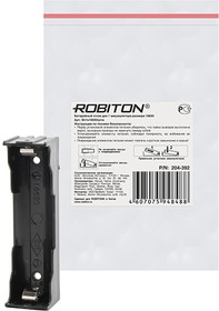 Фото 1/2 ROBITON Bh1x18650/pins с выводами для пайки PK1, Отсек для элементов питания