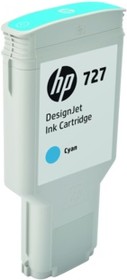 Фото 1/10 Картридж струйный HP 727 F9J76A голубой (300мл) для HP DJ T1500/T1530/T2500/ T2530/T920/T930