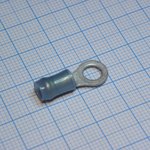 130094, PIDG Insulated Ring Terminal, M5 Stud Size, 1mm² to 2.6mm² Wire Size, Blue