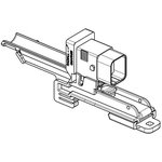 QMARN, Rectangular MIL Spec Connectors QMA RECEPTACLE CONNECTOR INTEGRATED STRAIN RELIEF FOR RAIL MOUNTING