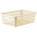 Корзинка 4 литра универсальная, 9,5х30х19,5 см, для хранения, пластик, ассорти ...