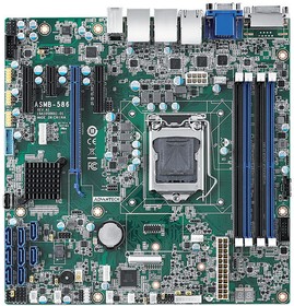 Фото 1/3 Материнская плата Advantech ASMB-586G2-00A1 Advantech LGA 1151 Intel® Xeon® E & 8th/9th Generation Core™ MicroATX Server Board with 4 DD
