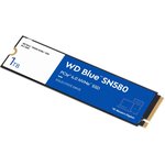 Твердотельный накопитель SSD WD Blue SN580 NVMe, 1000GB, M.2(22x80mm), NVMe ...