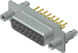 164A16679X, 15 Way Through Hole D-sub Connector Socket, 2.74mm Pitch, with 4-40 UNC