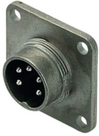 Фото 1/4 C09131S0061002, C091 6 Pole M16 Din, DIN EN 61076-2-106, 7A, 300 V IP67, Screw Coupling, Male, Panel Mount