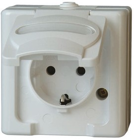1033.0200.7, White Socket, Rated At 16A, 250 V