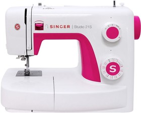 Фото 1/2 Швейная машина Singer Studio 21S белый/розовый