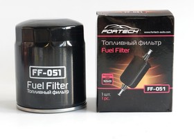 Фото 1/3 FF-051, Фильтр топливный Hyundai HD 120 (D6DA) Fortech
