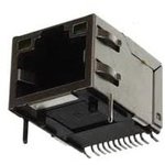 ARJE-0034, Разъем RJ-45 RCP 8 контактов шаг 1.02мм угловой SMD 12 терминалов 1 ...