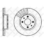 6020-9924V-SX, 6020-9924V-SX_диск тормозной передний!\ Alfa Romeo 164 ...