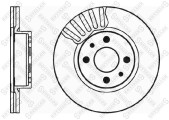 6020-9924V-SX, 6020-9924V-SX_диск тормозной передний!\ Alfa Romeo 164, Fiat Croma 2.0/2.5TD 88