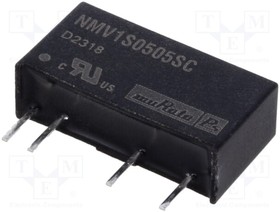 NMV1S0505SC, Converter: DC/DC; 1W; Uin: 4.5?5.5V; Uout: 5VDC; Iout: 200mA; SIP