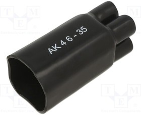 TKP4K035161205C1, Cable breakout; 35/12mm; black; Diam.after shrinking: 16/5mm; AK