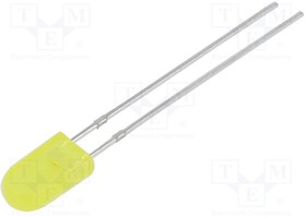 N0Y35L75, LED; rectangular; 2.54x5mm; yellow; 18?25(typ)-35mcd; 50°; 20mA