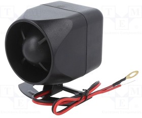 SYR-MINI-20W, Sound transducer: siren; -40?85°C; Uoper: 9?16VDC; 72x58x80mm