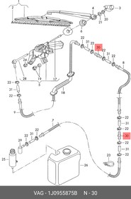 1J0955875B, Штуцер