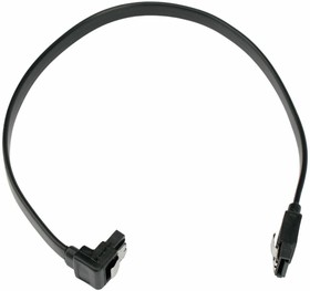 Фото 1/10 Кабель SATA - SATA, 0.3м, Cablexpert CC-SATAM-DATA90-BL-30CM