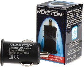 Фото 1/3 ROBITON USB1000/Auto S, Адаптер/блок питания автомобильный