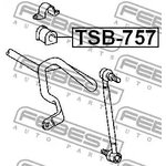 TSB-757, Втулка стабилизатора TOYOTA COROLLA/FIELDER CE121,NZE12#,ZZE12# ...