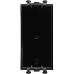 4402991, Avanti End cap Black square modular, cat. 5e, 1 modular