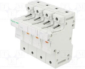 A9GSB750, Fuse base; for DIN rail mounting; Poles: 3+N