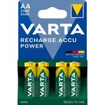 Батарейка VARTA Recharge Accu Power AA 2100mAh , шт в блистере=4 56706101404