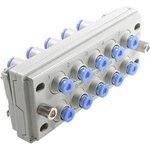 KDM10-08, KDM Series Multi-Connector Fitting, Push In 6 mm ...