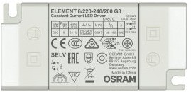 ELEMENT-8/220-240/200-G3, LED Driver, 24 → 42V Output, 8.4W Output, 150 → 1050mA Output, Constant Current