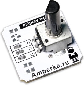 Фото 1/2 Troyka-Potentiometer, Линейный потeнциометр 10кОм для Arduino проектов