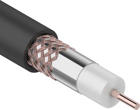 RG-6U+CU (01-2222) [Bay-4 M.], Coaxial cable 75 Ohm, copper, outdoor use, black [Bay-4 M.]