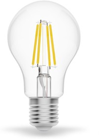 Фото 1/10 Лампа светодиодная филаментная Smart Home DIM+CCT E27 A60 6,5Вт 2000-6500 К 1/10/40 1220112