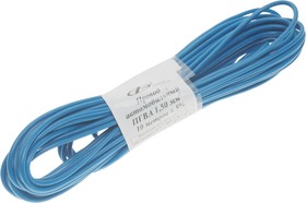 ПГВА-10-1.50(с), Провод монтажный ПГВА 10м (сечение 1.5 кв.мм) синий АЭНК