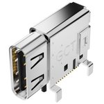 USB4200-03-A, USB Connectors USB Type C Receptacle, Flag-type, 3.2 Gen2, SMT, 24pin