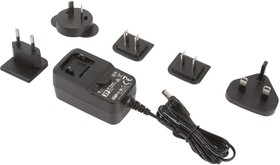 Фото 1/3 VER24US120-JA, 24W Plug-In AC/DC Adapter 12V dc Output, 2A Output