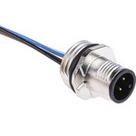 1523450, Straight Male 4 way M12 to Sensor Actuator Cable, 500mm
