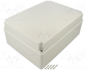 Коробка распред., 300x220x120mm, без вводов, IK08, GW 650°C, IP56, серия SCABOX